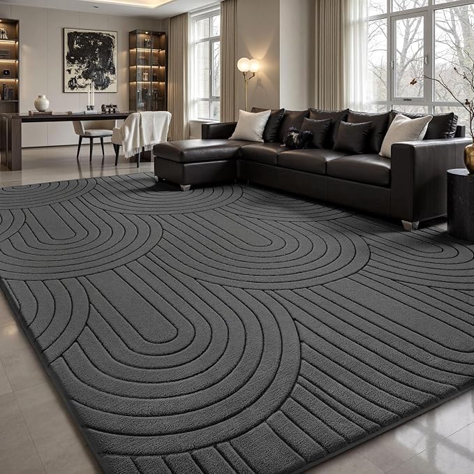 Sour Lemon Area Rugs 9x12 Living Room, Soft Large Area Rug Indoor Modern Carpet for Bedroom, Machine Washable Area Rug Non-Slip Rug Carpet for Kids Home Dorm Under Dining Table Office Decor Aesthetic