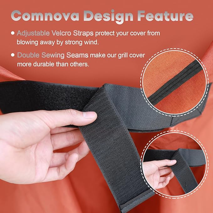Comnova Grill Cover for Traeger Ironwood 650 - 600D Waterproof Heavy Duty, Premium Pellet BBQ Cover Accessory for Traeger Ironwood 650 Grills