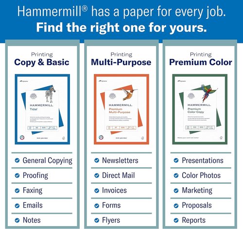 Hammermill Colored Paper - 20lb Pink, 8.5 x 11 Inches, 500 Sheets | Premium Pastel Paper | Made in USA