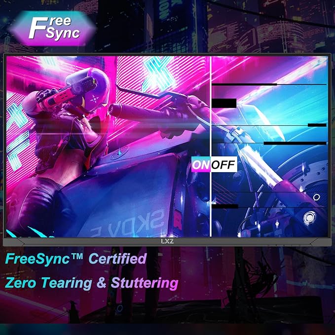 LXZ 32" 4K Monitor UHD 3840 x 2160, VA Panel, AMD FreeSync Premium, 178° Viewing Angle, 100% sRGB, 3500:1 Contrast Ratio, Compatible with Wall mounting 75 x 75MM