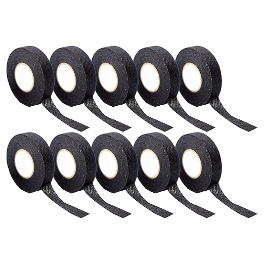 Wiring Harness Tape High Temp Wire Cable Loom Self-Adhesive Fabric Tape for Electrical Automotive Engine Harness Wrap Protection Noise Damping Cables Fixed 3/4 Inch x 49 FT