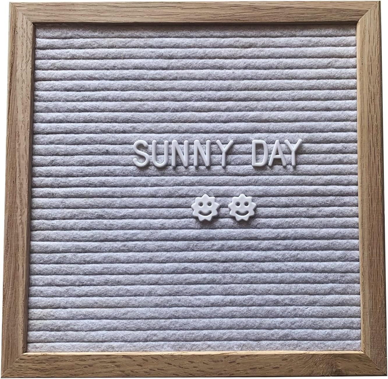 Skiennix Felt Letter Board - 10 x 10 Inch Message Board for Pregnancy Announcements | Grey