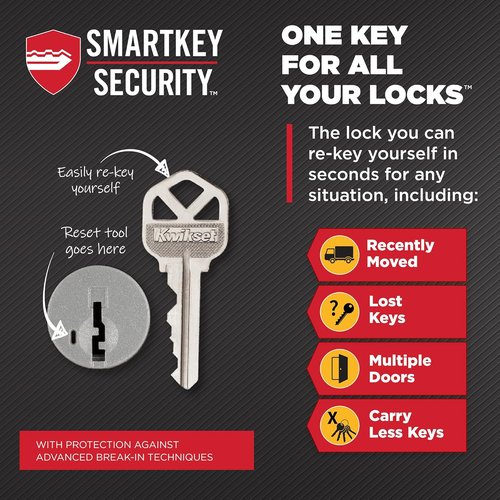 Kwikset Tylo Entry Door Knob - Secure Keyed Handle with Lock & Key | Satin Nickel, Pick Resistant