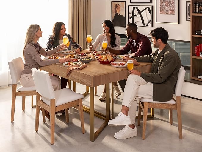 Transformer Table to Desk – Expandable Dining Table to Computer Desk, Work-from-Home Office Desk, Gaming Desk, Study Desk, Space-Saving Adjustable Furniture (Natural)