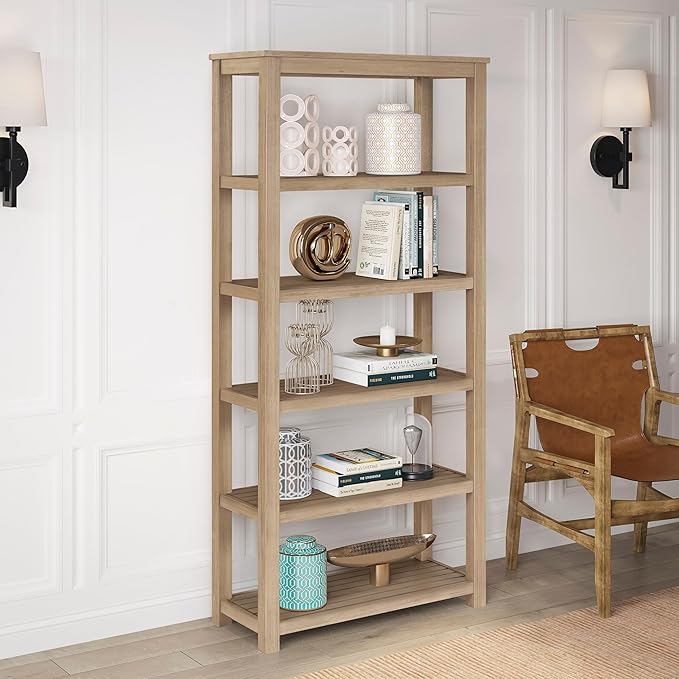 New Pacific Direct Tiburon Book Shelf Furniture, Amber
