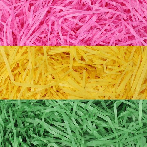 JOYIN Crinkle Cut Easter Grass - Recyclable Paper Shred Filler for Gift Wrapping & Party Decor | 280g (10 oz)