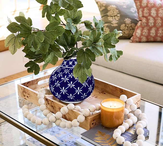 Blue and White Vase Porcelain Vases Small Chinoiserie Decor Classic Ceramic Gifts Chinese Flower Vase for Bedroom Living Room Console Table Accent Shelf Tabletop Decor