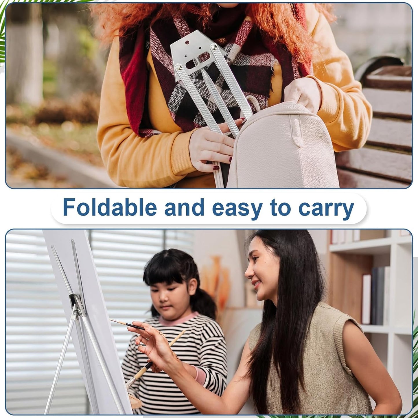 Zonon Adjustable Aluminum Tabletop Display Easel - 6 Pcs, 15'' to 21'' for Painting & Art