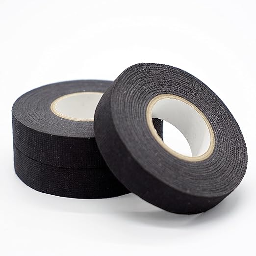 Wire Harness Tape, 3/4-Inch x 49-Foot (5-Pack), High Temp Wiring Loom Harness, Self-Adhesive Felt Cloth Electrical Tape for Automotive Engines, Noise Dampening, and Cable Protection
