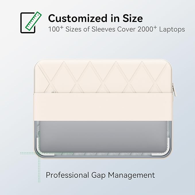Smatree Laptop Sleeve for 15.6 inch MSI Creator 15 A11/A10, for 15.6 inch Stealth 15M/15,Stealth GS66 12U/11U/10U/10S,Alpha 15 A4DEK/A3DD,Delta 15 A5EFK, for 15.6inch WS66 11U/10T case, White (E619W)