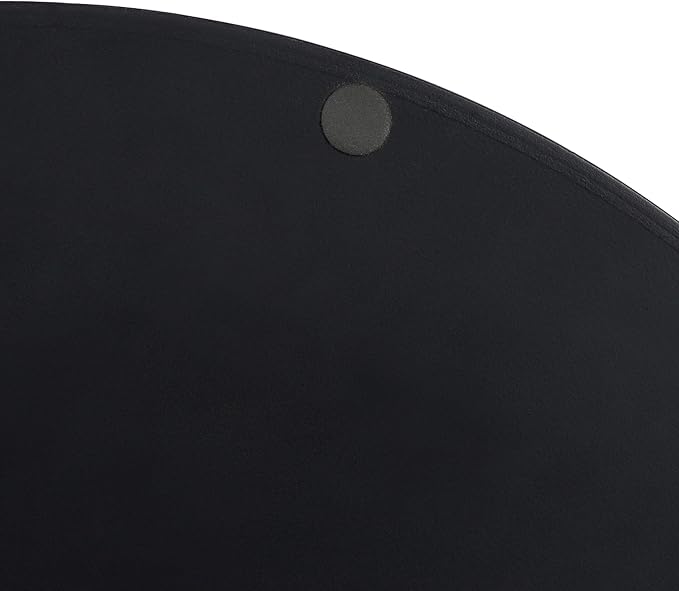 Kate and Laurel Lipton Modern Round Tray, 15.5" Diameter, Black and Gold, Decorative Accent Tray for Storage and Display