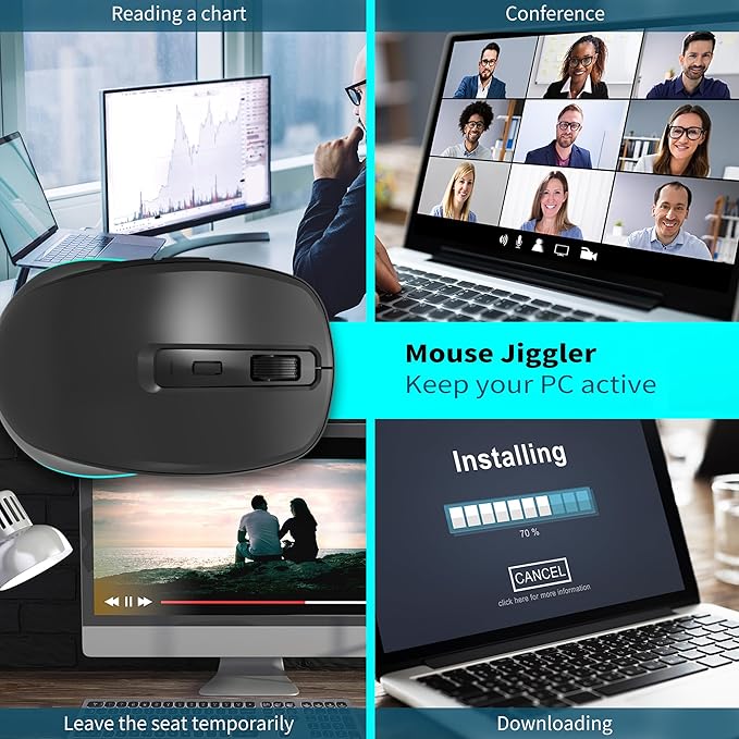 Backlit Wireless Keyboard and Mouse Combo, Rechargeable Quiet 2.4G Cordless USB Slim Full Size for Apple iMac, MacBook, laptop and PC, Space Gray