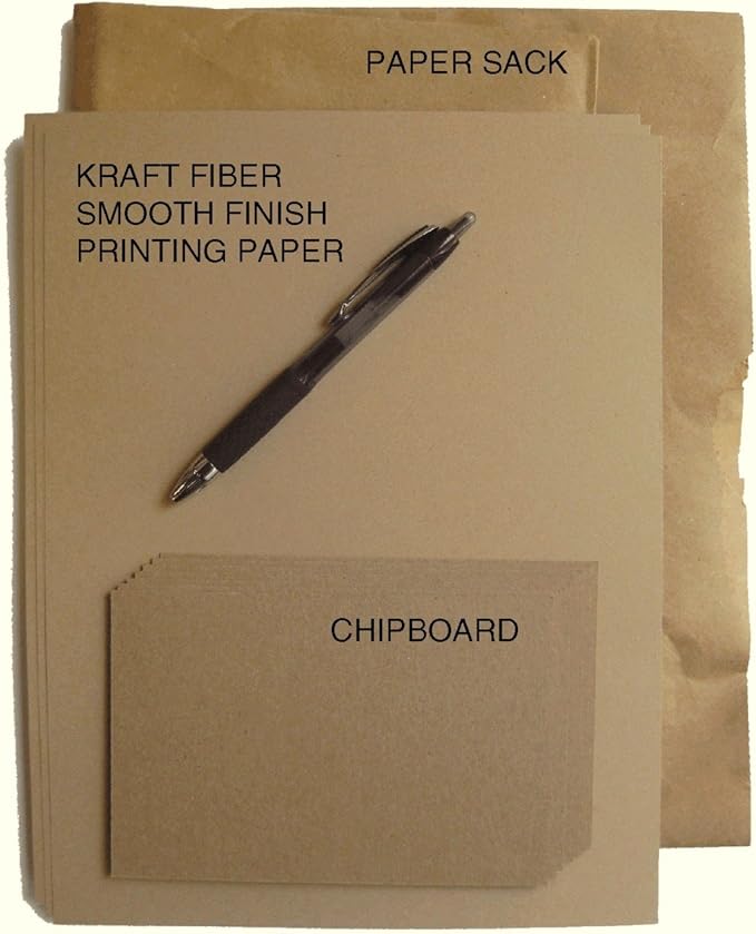 150 Brown Kraft Fiber 80# Cover Paper Sheets - 12" X 12" (12X12 Inches) Scrapbook Album|Cover Size - Rich Earthy Color with Natural Fibers - 80lb/pound Cardstock - Smooth Finish