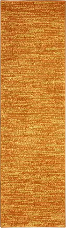 Nourison Home Nourison Essentials Sunburst 2'2" x 10' Area Rug - Easy Clean, Non Shedding, Bed Room, Living Room, Dining Room, Kitchen (10' Runner)