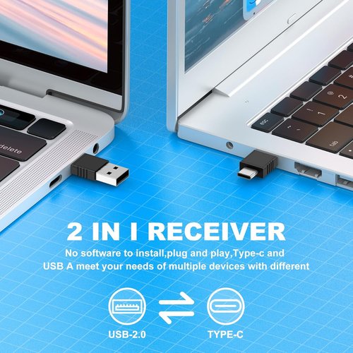 DinoFire Wireless Presenter Clicker - Portable Remote with Protective Case for PowerPoint Presentations
