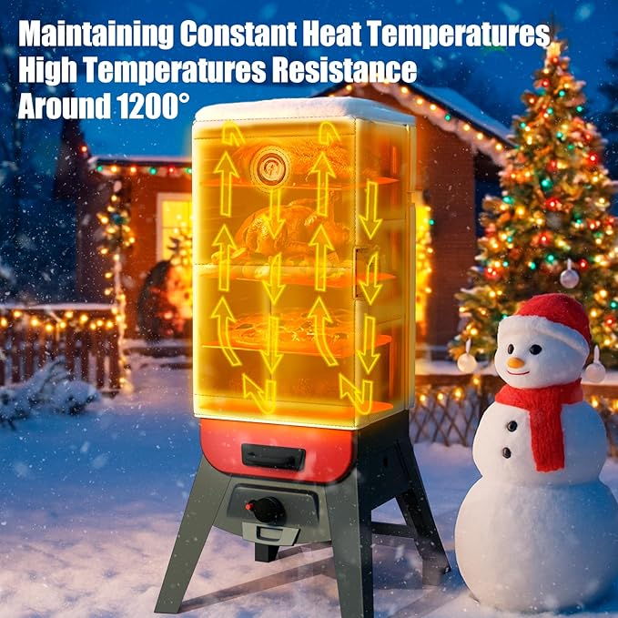 Grill Thermal Insulated Blanket for Pit Boss 3-Series Gas Vertical Smoker, for PitBoss PBV3G1 Insulation Blanket for Pit Boss PBV3A1 10947 Smoker Accessories