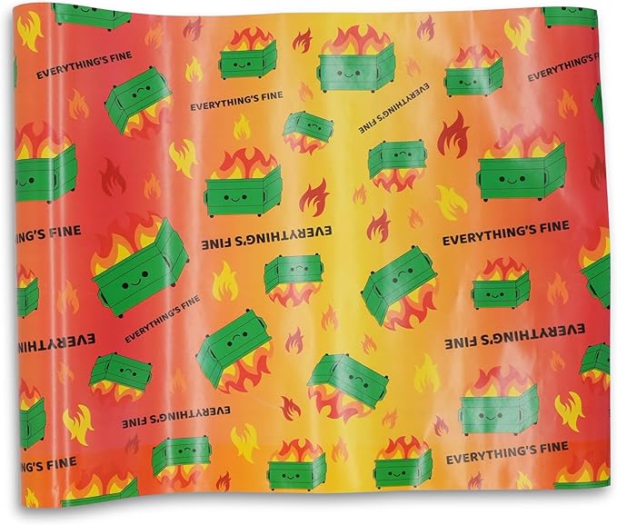 GOOFBALLS Hilarious Wrapping Paper Roll – Funny Gift Wrap for Birthdays, Holidays, White Elephant, Gag Gifts - Dumpster