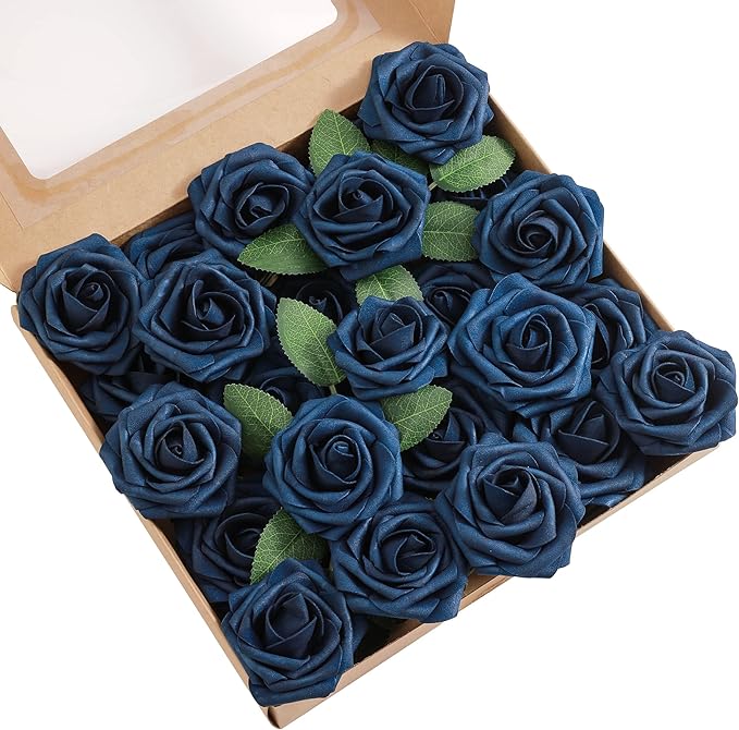 Artificial Flowers Combo, Fake Flowers for DIY Tables Centerpieces Baby Shower Bridal Shower Wedding Bouquet Arrangements Party Candle Holder Cake Decor Flower Home Decorations