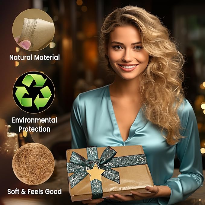 SANZIX Metallic Gold Tissue Paper for Gift Bags- 60 Sheets 19.75" x 27.5"- Gold Christmas Wrapping Paper - Christmas Tissue for Gifts Wrap, Weddings, Birthdays, Holiday & Xmas Decorations