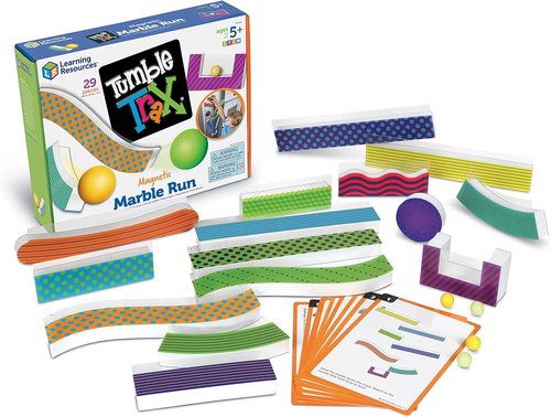 Learning Resources Tumble Trax Magnetic Marble Run - Engaging STEM Toy for Kids Ages 4-8 | Interactive Ball Maze