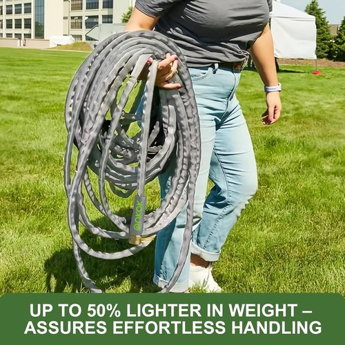 50FT Ultra-Light Garden Hose by 2025 | Flexible, Burst-Resistant & Kink-Free for All-Weather Use