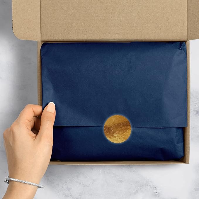 Jillson Roberts Bulk 20 x 30 Inches Recycled Tissue, Navy, 480 Unfolded Sheets (BFT26)