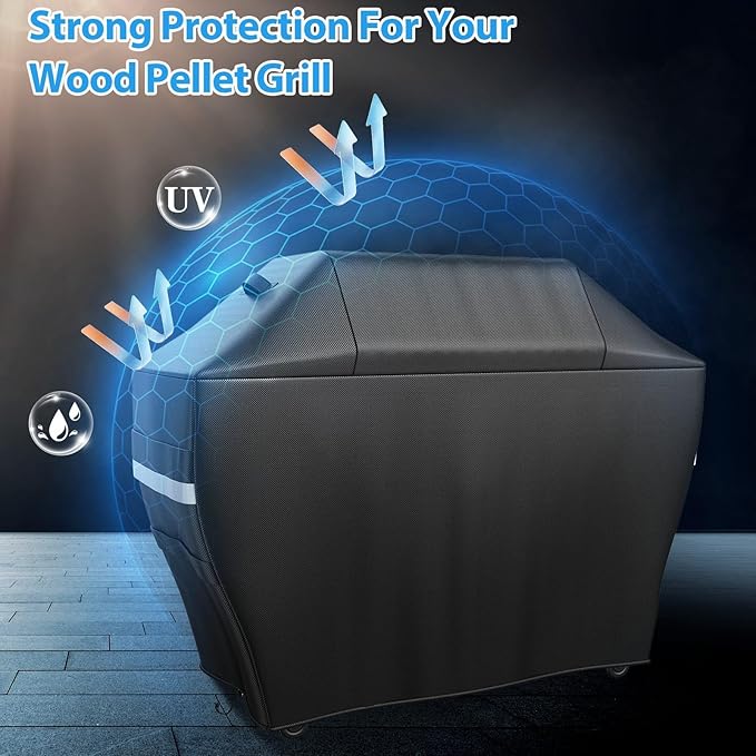 Utheer Grill Cover for Ninja FlexFlame PG300/PG301 – 55" L x 23" W x 47" H BBQ Cover, Waterproof 600D Oxford, UV & Wind Resistant, Fits Ninja PG300 Series Grill XSKPGCVR