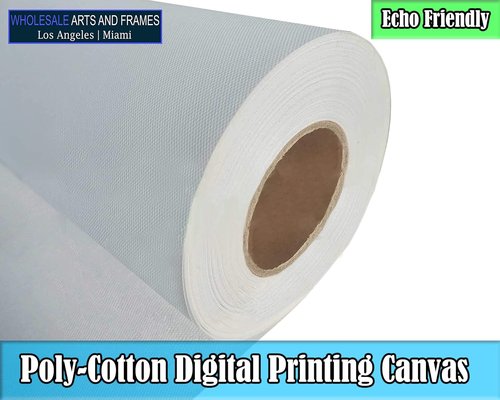 Poly-Cotton Inkjet Canvas Roll - 16”x40’ | 13 Oz (400 GSM) Glossy for Professional Digital Printing