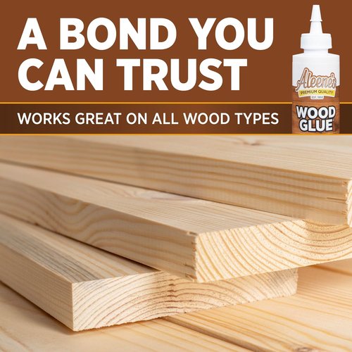 Aleene's Wood Glue - Sandable & Stainable Bond for Permanent Hold | Nontoxic, Fast Drying, 4 fl oz