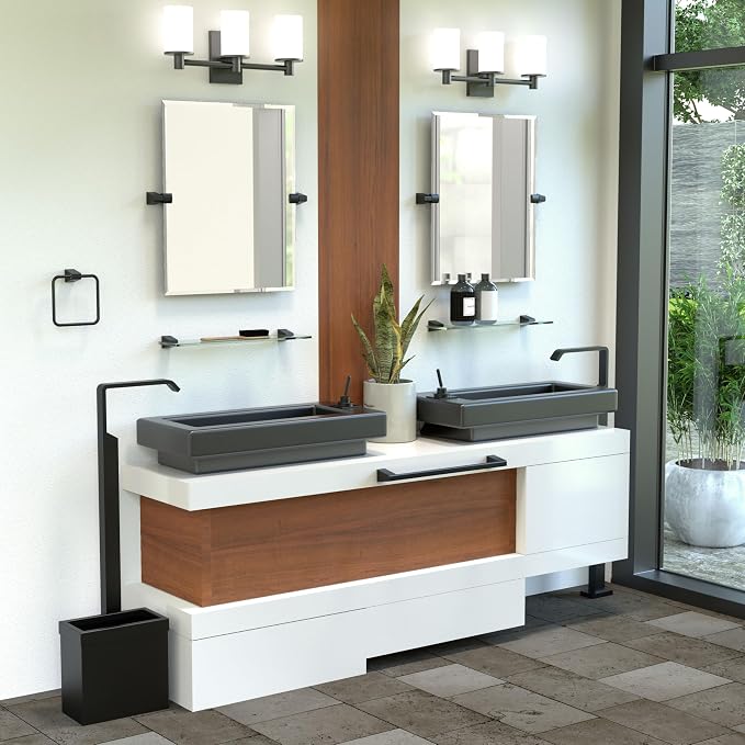 Gatco 5650MX A-Line Towel Bar, 24 Inch, Matte Black