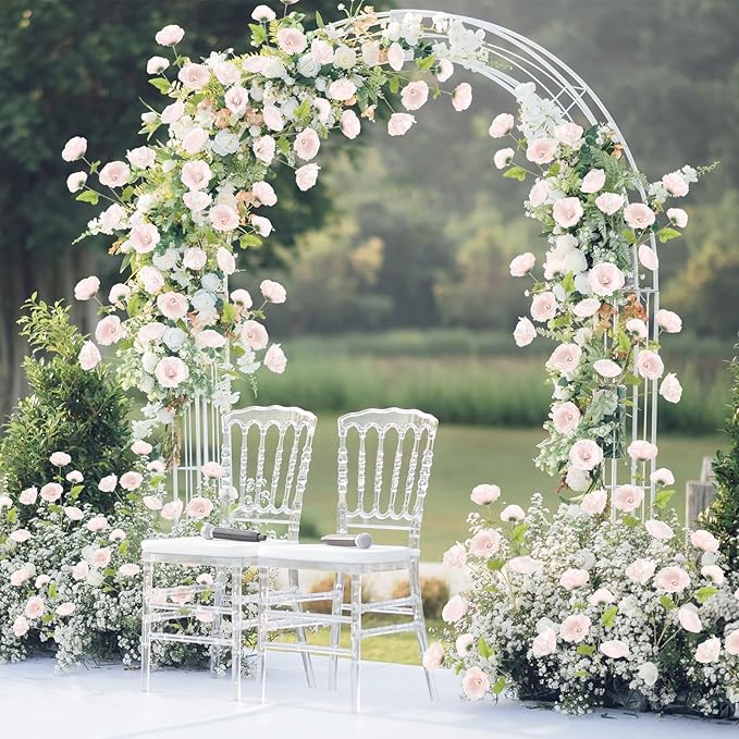 Poppies Flowers Artificial Silk Flowers 32in 6PCS Artificial Poppies Pink Flowers for Wedding Home Party Table Centerpiece Arrangement Decoration (Pink)
