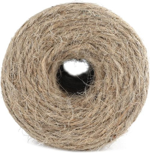 Jute Twine 3mm - 328 Feet Natural String for Crafts, Gift Wrapping & Packing
