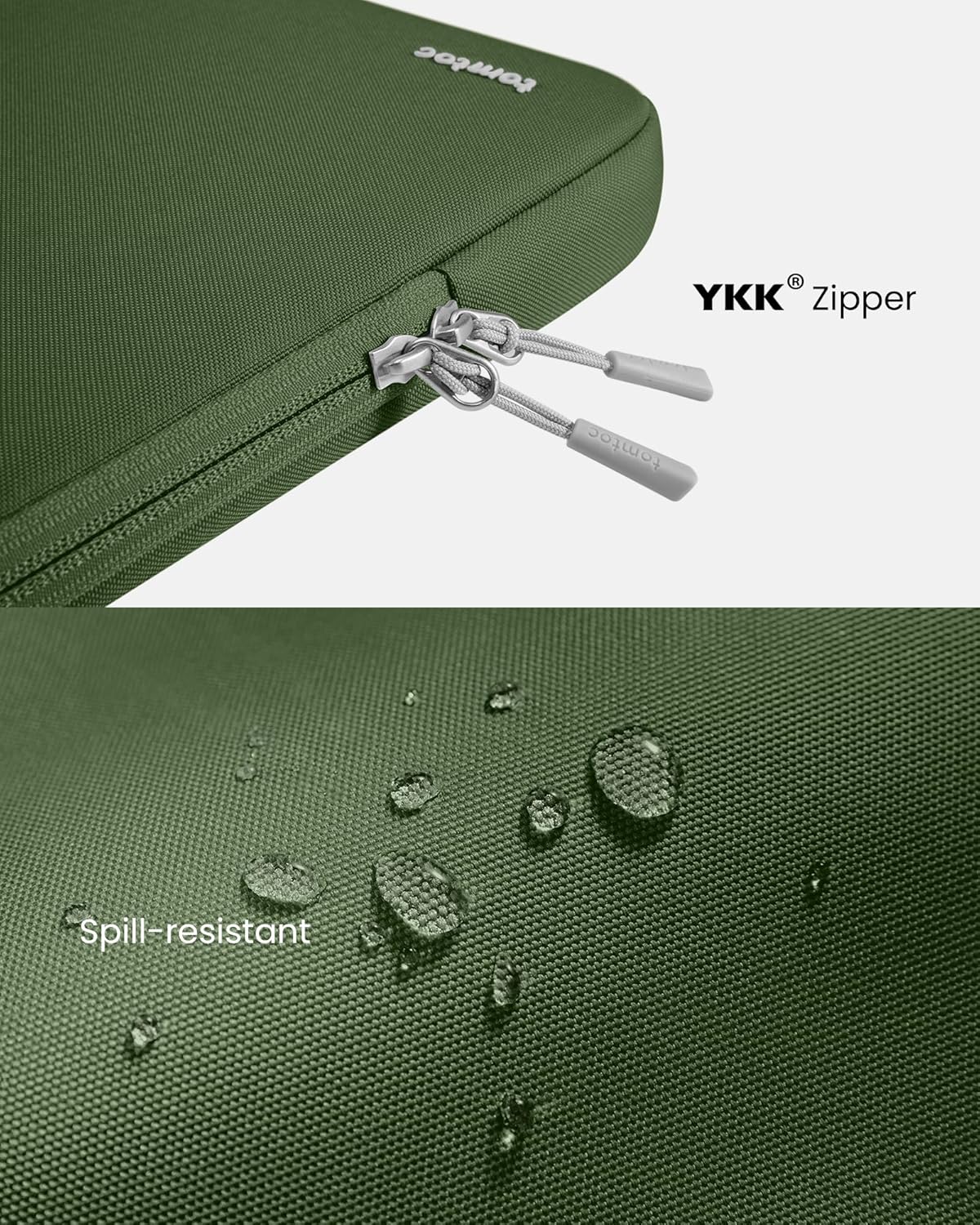 tomtoc 360° Protective Laptop Sleeve - Water-Resistant Case for 13-Inch MacBook Air & Pro