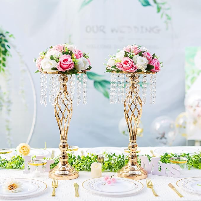 Flower Centerpieces for Wedding Tables: Wedding Table Decorations Pink & White Flower Balls Centerpieces for Engagement Cerebration Party Center Pieces 10 Packs