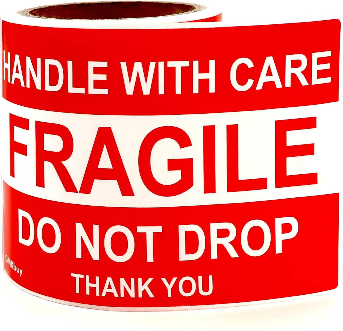 Skiennix Fragile Stickers - 100 Easy Tear, Permanent Adhesive Labels | 4 x 6 Inch for Shipping & Moving