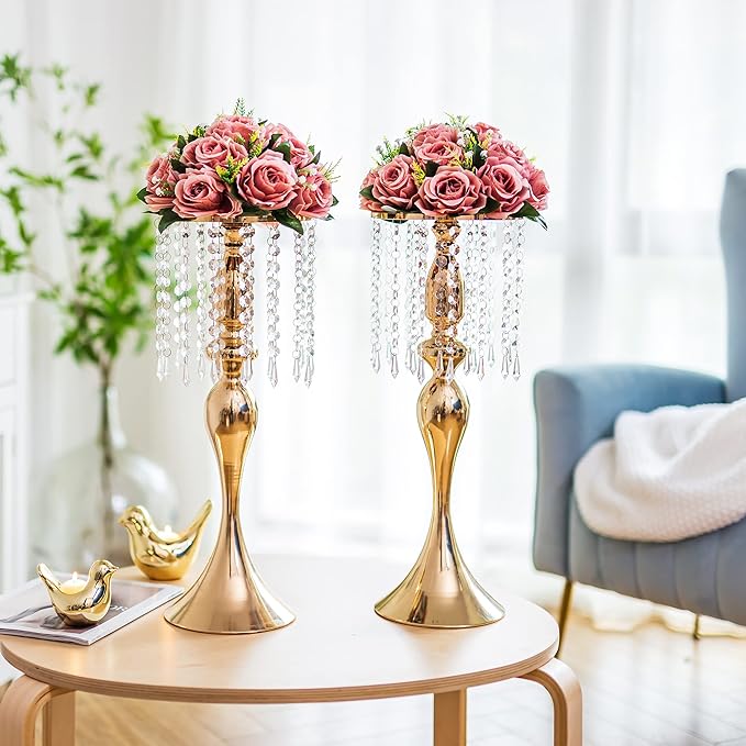 Flower Centerpieces for Wedding Tables: Wedding Table Decorations Dusty Rose Flower Balls Centerpieces for Engagement Cerebration Party Center Pieces 6 Packs