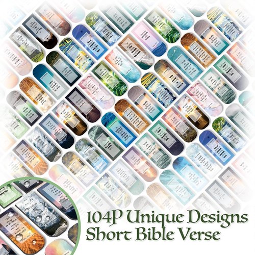 Christian Magnetic Bookmarks - 104 Pcs Bible Page Markers for Reading, School & Office Use