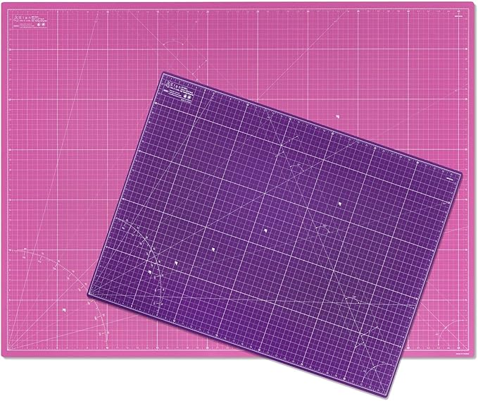 Elan Cutting Mat A0 Pink & Purple, Extra Large Self Healing Cutting Mat 36 x 48 Inch, 5-Ply Craft Board Pink, Hobby Board for Crafts 36x48 Inch
