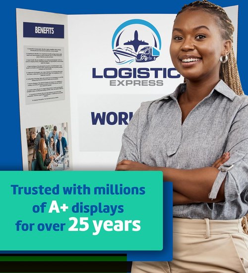 Flipside Products Project Boards - 36” x 48” Trifold Display for Presentations & Events - Clay White, 10 Pack