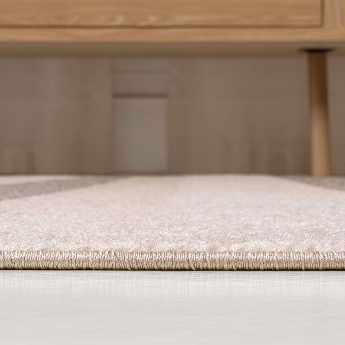 JONATHAN Y Prism Geometric Striped Beige/Brown Indoor Area Rug 5x8, Modern, Coastal, Easy-Cleaning for Living Room, Bedroom, Kitchen, Pet Friendly, Non-Shedding (DZC101C-5)