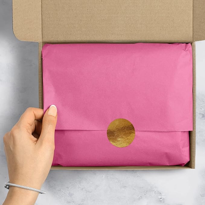 Jillson Roberts Bulk 20 x 30 Inches Recycled Tissue, Magenta, 480 Unfolded Sheets (BFT10)