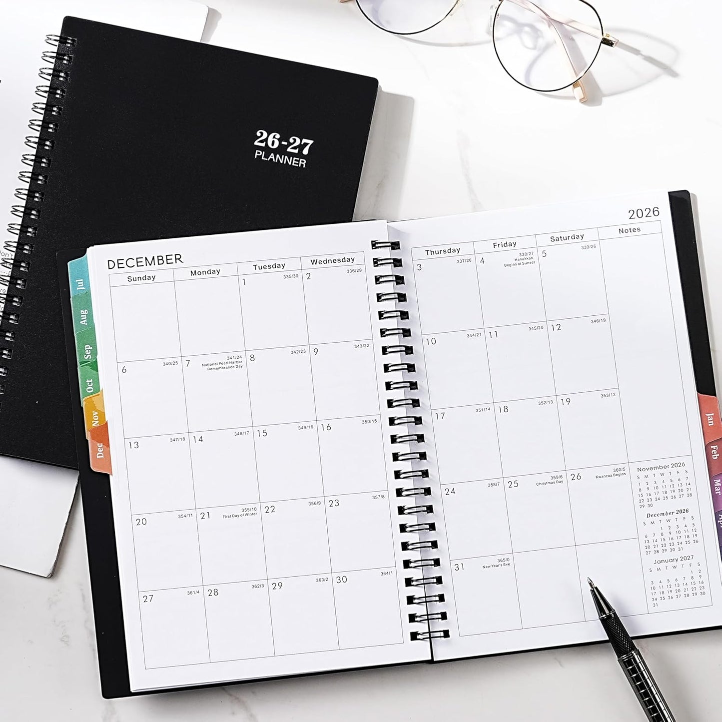 Academic Planner 2026-2027 by [Brand Name] - Weekly & Monthly Layout, 6.3” x 8.4”, Thick Paper, Back Pocket