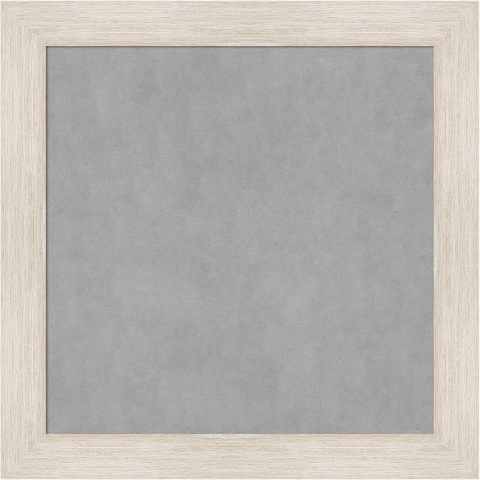 Amanti Art White Framed Magnetic Board 29x29 Medium Vision Board for use with Magnets, 100% Metal Sheet to Display Items as Office Decor or for Home Organization in mudroom, Kitchen or Kids Room