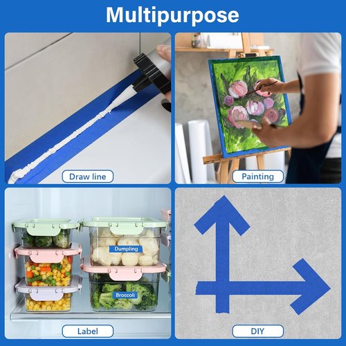 Premium Blue Painters Tape by [Brand Name] - Multi-Purpose Masking Tape for DIY Crafts | 0.94-Inch x 22-Yard, Easy Surface Protection