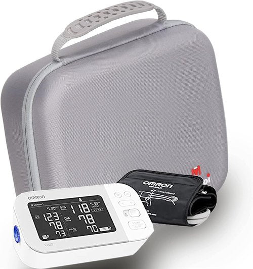 Mchoi Hard Storage Case for OMRON Blood Pressure Monitors - Durable Protection for BP5450/BP5350/BP7450 | Cuff Included