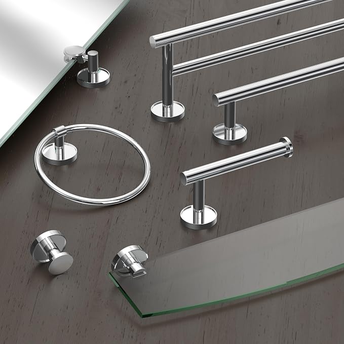 Gatco Bath Towel Hook | Retro–Modern Wall Hook for Robes, Towels, and Clothes | Sky 5555, Chrome