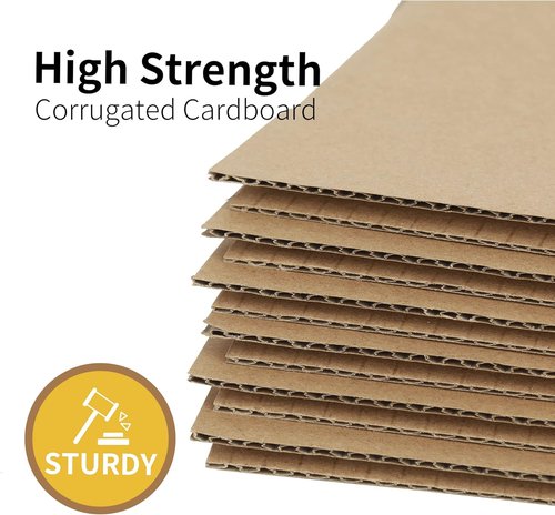 Kraft Shipping Boxes - 50 Pack Small Corrugated Cardboard Boxes for Mailing | 4x4x4 Inches