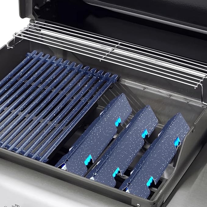 17.4 x 11.9 Inch Grill Grate for Weber Spirit E-310/ E-320/ E330, Spirit 700, Genesis Silver B/C, Genesis Gold B/C, Genesis Platinum B/C, Genesis 1000-3500, 7525 Grill Grates, 2 PCS, Porcelain Steel
