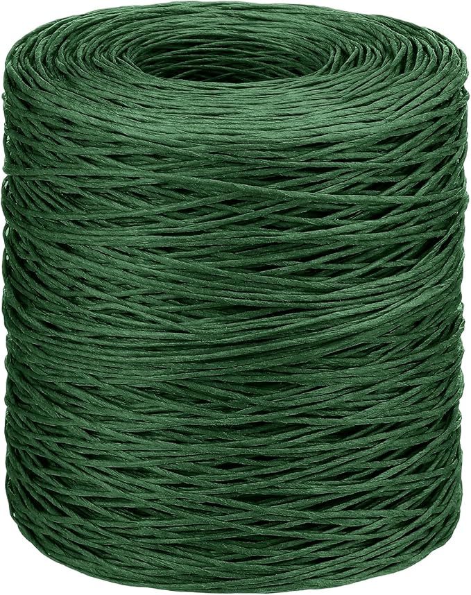 Syhood 1345 Feet Floral Vine Bind Wire Rustic Wrapping Wire for Flower Bouquets(Deep Green)