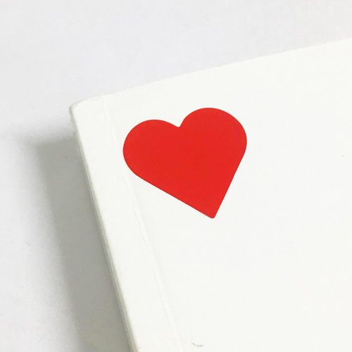 Red Heart Stickers Labels - 1200 Pack | 1-Inch Size - Perfect for Crafts and Gifts